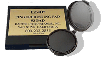 Fingerprint Kit Set - Dactek EZ ID3 Fingerprint Ink Pad EZ with ATF Fingerprint Cards - 20 FBI Fingerprint Cards FD-258